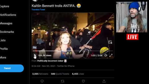 KAITLIN BENNETT TROLLS ANTIFA - MICHAEL PICARD STYLE