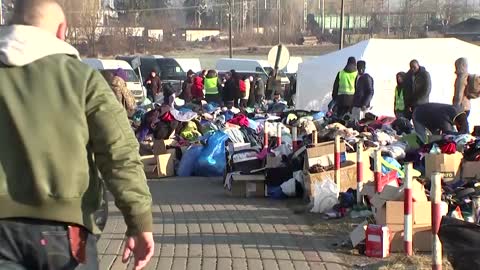 Refugee stood "all day and night" at Ukraine border