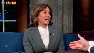 Stephen Colbert Decides To Ask Kamala What She Actually Does