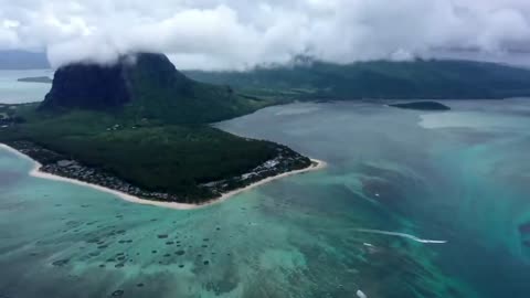 Underwater Waterfall in Mauritius Island - Full HD 1080p.