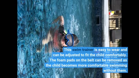 Real Feedback: Back Float Safety Swim Trainer Swimming Bubble Belt with Adjustable Split Layers...