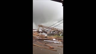 Tornado Breaks Crane