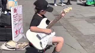 8-year-old guitarist
