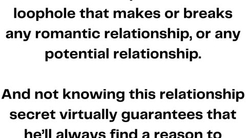 Relationship Rewrite Method — Insane Conversions and 90%!