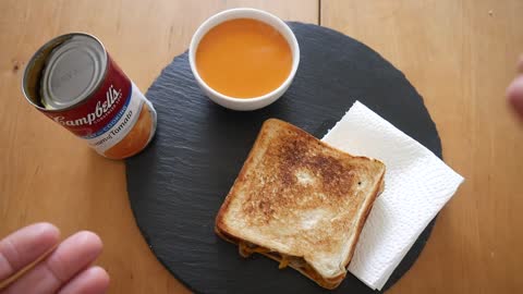 Grilled Cheese Sandwich + Campbell's Tomato Soup _ Food & Drink