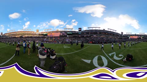 Insane On-Field 360-Degree View of Ravens Playoff Introductions vs. Texans | Baltimore Ravens