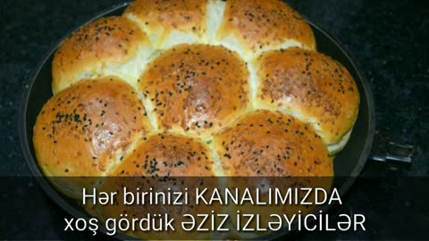 ÇÖRƏK / EVDƏ Sobada ÇİÇƏKLİ Çörək Resepti / Asan və Tez / FLOWER Bread Recipe / AZƏRBAYCAN Mətbəxi.