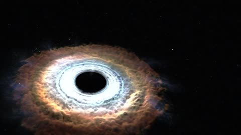 NASA/Massive black hole shreds passing star