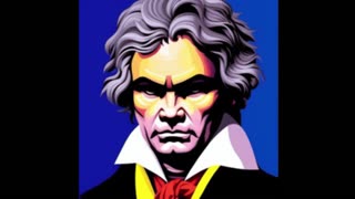 Beethoven's "Timeless" Moonlight Sonata in Full alongside AI Art