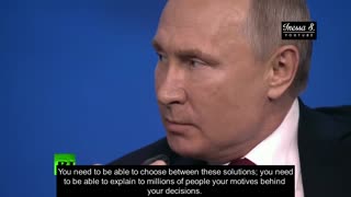 (2019) Putin asked his opinion about the newly elected Ukrainian President Zelensky