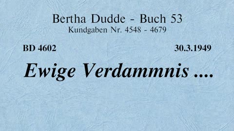 BD 4602 - EWIGE VERDAMMNIS ....