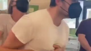 Liberal FREAKS OUT After Maskless Person Walks By Him