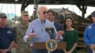 Biden: "I think the one thing this has finally ended is the discussion about whether or not there's climate change and we should do something about it."