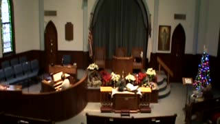 Christmas Eve carol and organ postlude.