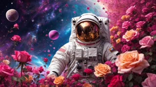 AI-Generated Astronauts and Flowers: A Visual Exploration of the Cosmos