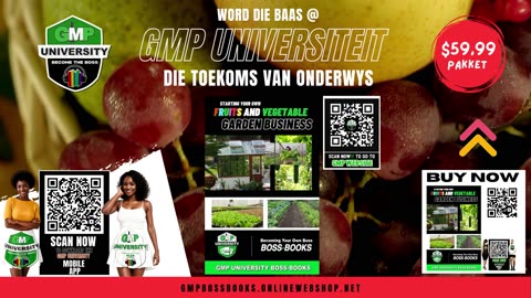 Fruits & Vegetables Garden Business Ad 2 - (Afrikaans) GMP.Edu
