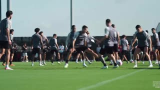 Beautiful training of Lionel Messi and Busquets in Inter Miami