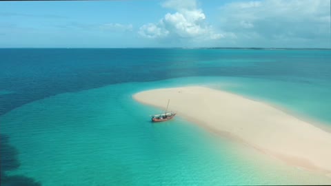 The beauty of the beach in the middle of the sea || Tropical Island