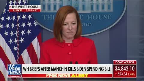 Psaki is asked if Biden feels betrayed by Sen. Joe Manchin