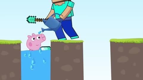 Which one smarter | Steve Alex Peppa Pig life | Funny Minecraft animation