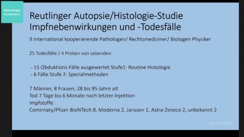 🚨 German Pathologists Present Autopsy Results of "Sudden Adult Death" Patients Post-Vaccination