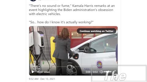 Kamala Harris Surprised She Can't Smell Electricity Flowing