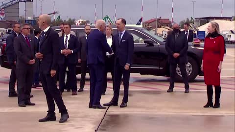 Biden departs Rome for COP26
