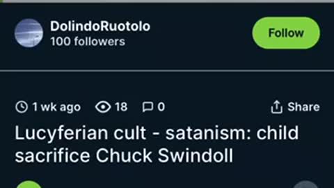 Satanism (Luciferianism )explained :Chuck Swindoll