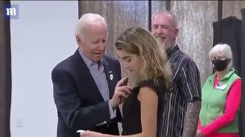 Creepy pervert Joe strikes again.