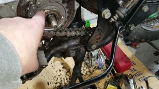 1974 Triumph Trident restoration Part 6, The front final drive sprocket