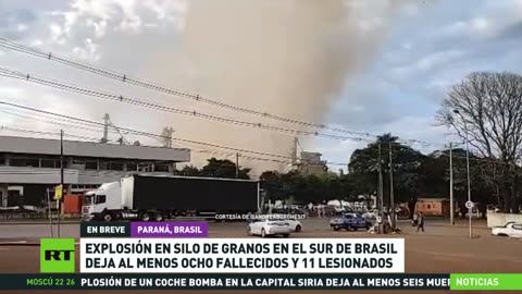 Al menos 8 fallecidos y 11 heridos deja una explosión en silo de granos en el sur de Brasil