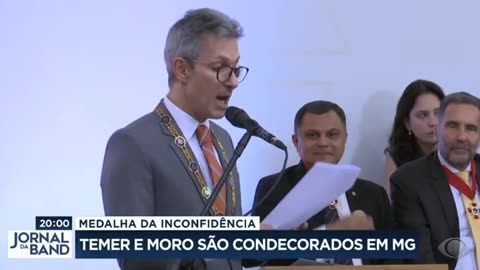 Michel Temer e Moro recebem medalha da inconfidência Mineira - 21/04/2023