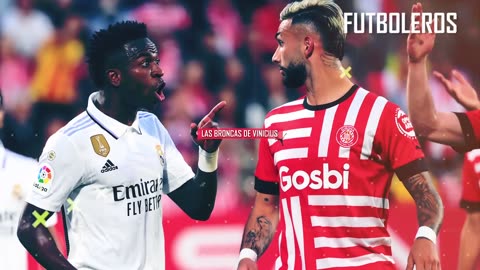 Así FUE la BRONCA de VINICIUS y el GESTO con el ESCUDO del MADRID que HIZO a la AFICIÓN del GIRONA