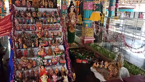 Durga puja in Indian Temple dasara starts #viralvideos