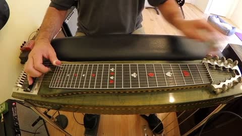 Ralph Mooney pedal steel solo lesson. "Excuse Me I've Got a Heartache" Buck Owens