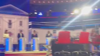 Trump chant just broke out in the crowd at the RNC Debate and NBC producer yelled at them to stop 🤣