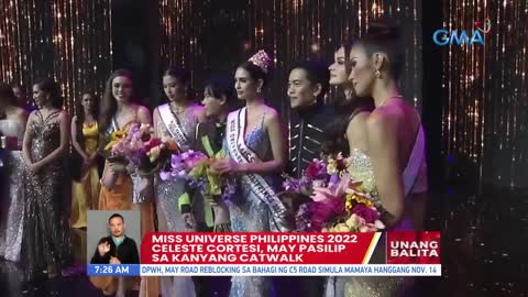 Miss Universe Philippines 2022 Celeste Cortesi, may pasilip sa kanyang catwalk _ UB_1