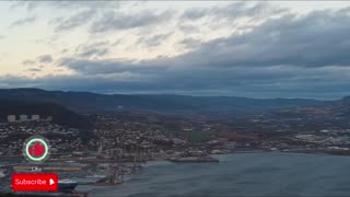 WALKTHROUGH BEAUTIFUL VIEW OVER CITY #NORWAY #DRAMMEN - NO TALKING - NO MUSIC - 4K NATURE