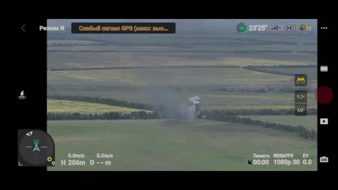 Ukrainian armored vehicles on mines during attacks in the Zaporozhye region