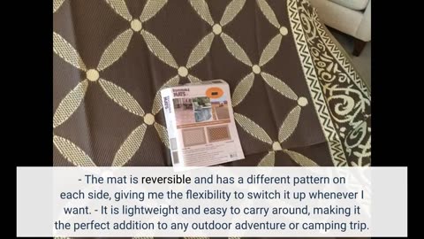 Customer Reviews: Stylish Camping 119127 9-feet by 12-feet Reversible Mat, Plastic Straw Rug, L...