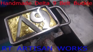 Delta 9 THC Belt Buckle - handmade RT ARTISAN WORKS