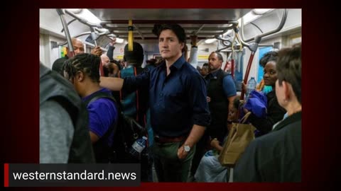 Justin Trudeau train ride staged picture