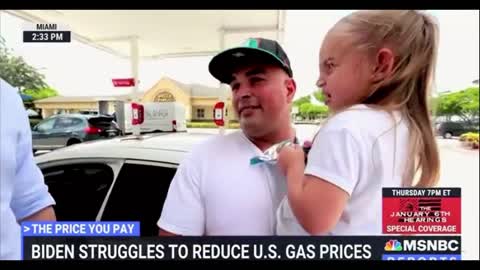 Florida Hispanic voter at gas station leaves MSNBC in STUNNED SILENCE