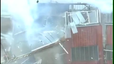 This is why you don't stand on exploding buildings