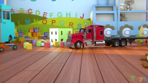 Learn car race and truck colour full toys for toddlers