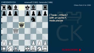 Chess Middlegame from 0 to 1500: Commented Game 3