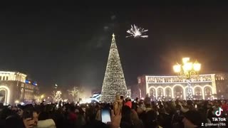 New Year Celebration 2024|| Republic Square Yerevan Armenia