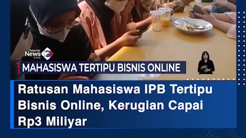 Hundreds of IPB students cheated the Online business, loss of capair3 billion