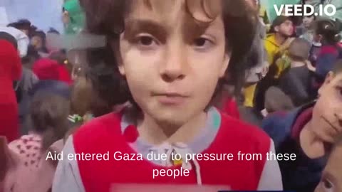 A message from a Palestinian child girl to the free people of the world