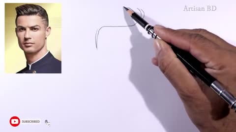 Drawing of Sketch Easy Cristiano Ronaldo / Draw Cr7 Football Player From Portugal